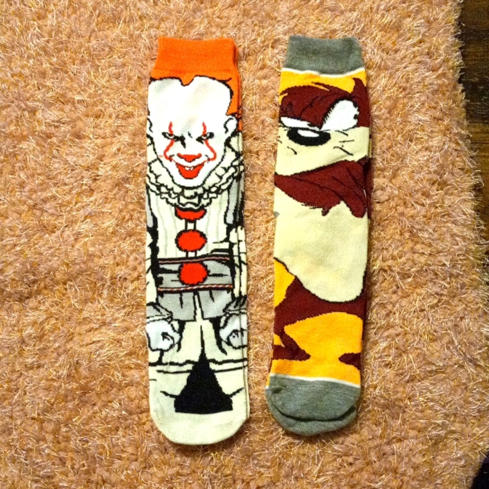 NWT 2 PAIR CARTOON SOCKS